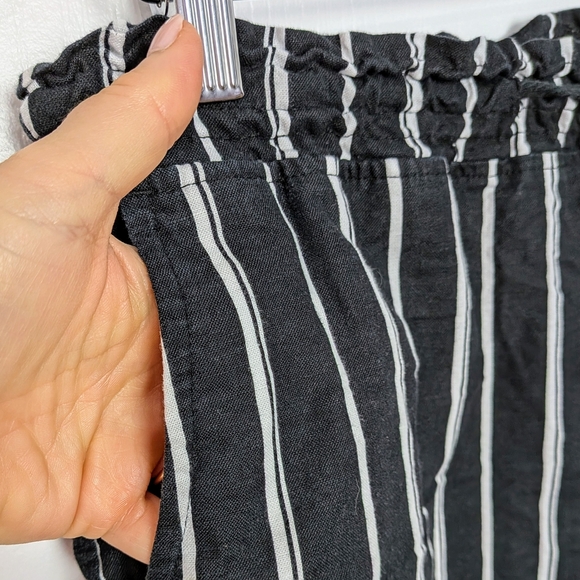 Jachs Girlfriend Black and White Striped Women's Shorts #21 - Picture 4 of 7